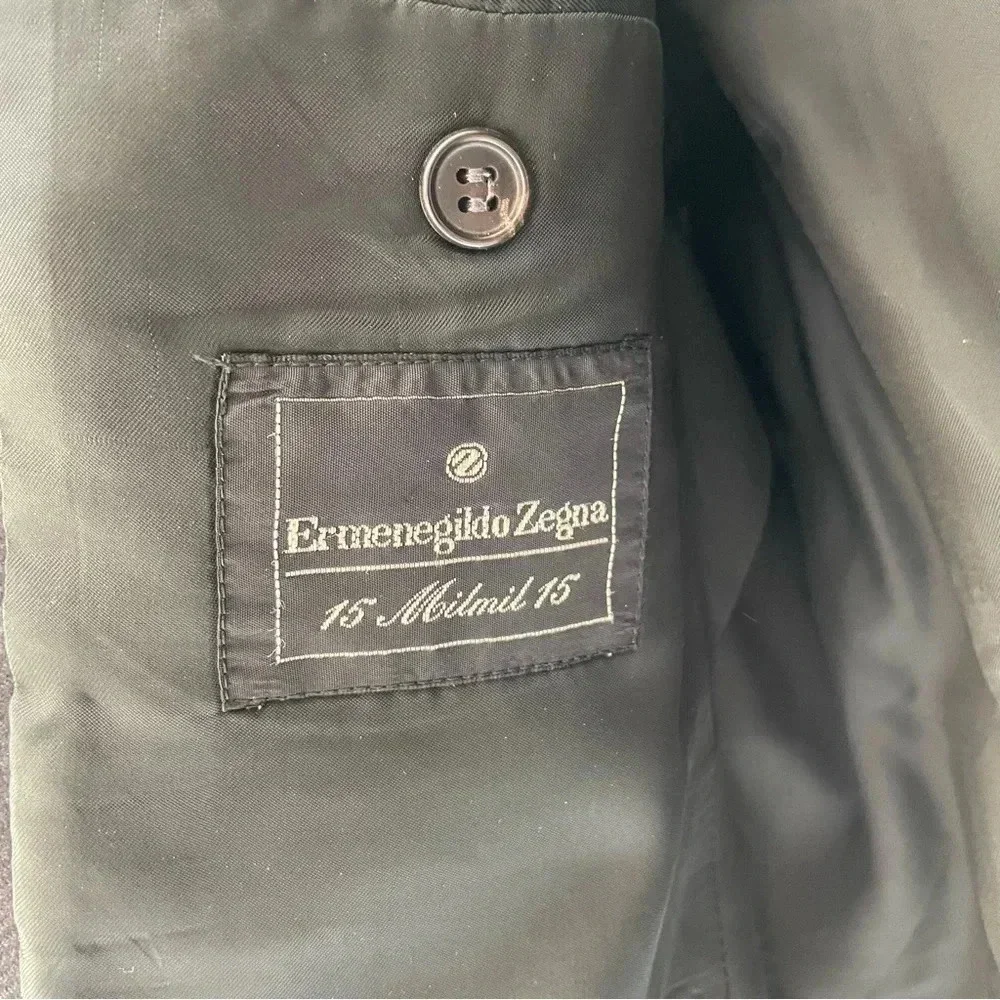 Zegna Gray 15 Milmil 15 Blazer Sports Coat